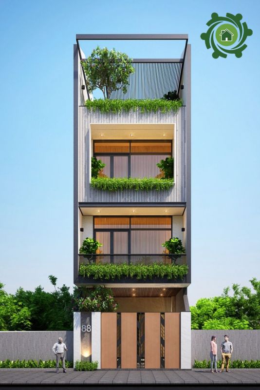 10 ý tưởng trang trí mặt tiền nhà ống 3 tầng đẹp tạo dấu ấn khó quên - WEDO  - Công ty Thiết kế Thi công xây dựng chuyên nghiệp hàng đầu Việt Nam