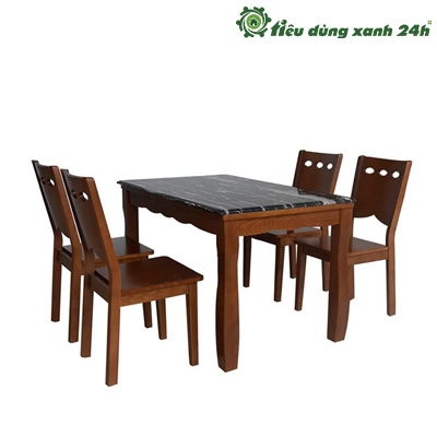 Bộ bàn ghế ăn gỗ tự nhiên - BGA03